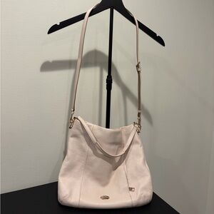 Coach Cream Leather Hobo Style Shoulder Bag